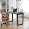 Flash Furniture Redmond 48x30 Conf Tbl w/1in. Thick Dbl Sided Laminate Tbl Top w/PVC and U-Frame Steel Bse, Walnut MT-M4830-WLT-UBF-GG - alternate 1